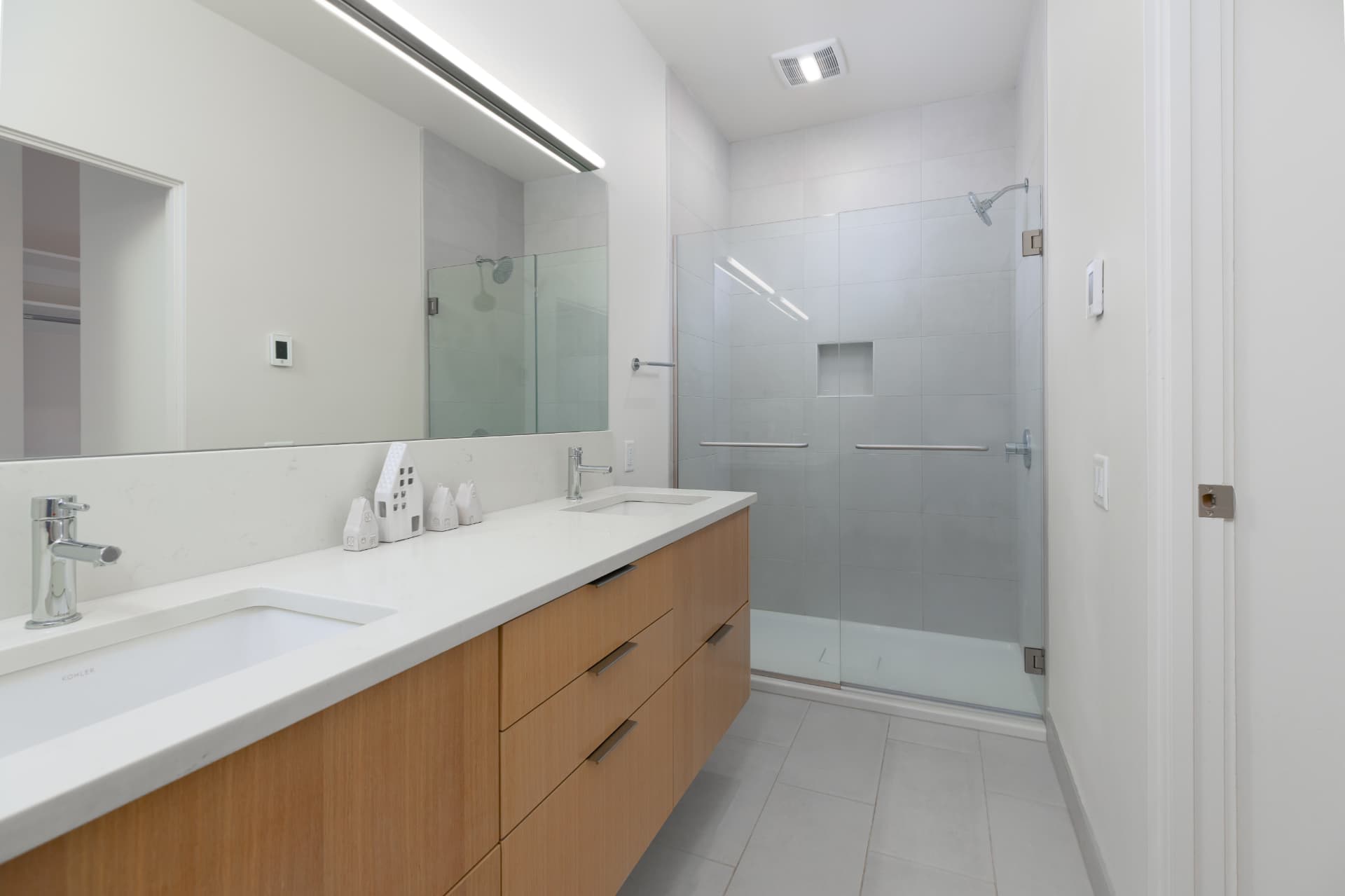 Bathroom with double vanity